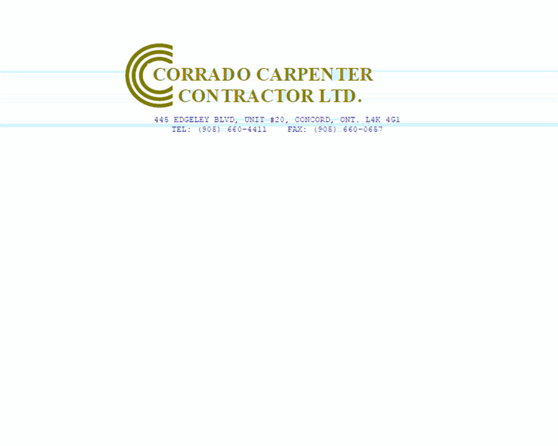 Corrado Carpenter Contractor Ltd